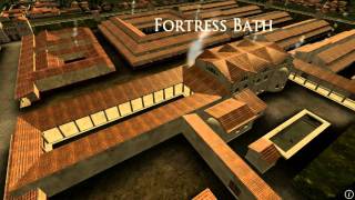 Animation of ancient Roman Fort in Caerleon Wales [upl. by Winikka882]