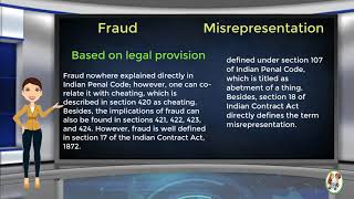 What is Difference Between Fraud amp Misrepresentation [upl. by Askari]