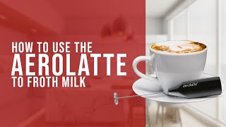 How To Use the AeroLatte To Froth Milk [upl. by Akerahs]