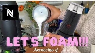 How To Foam Milk With Aeroccino 3 Make Coffee With Foam Tips amp Tricks  Easy Foamed Latte Recipe [upl. by Ttirb]